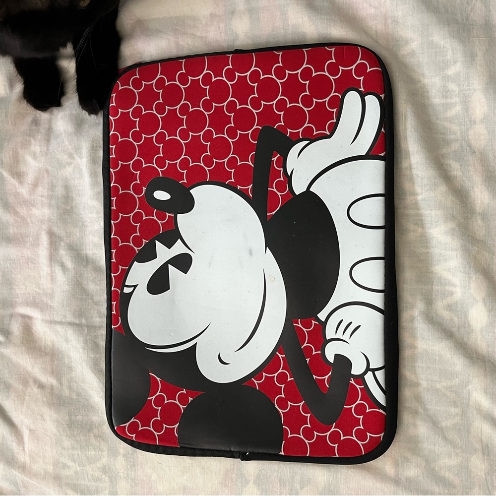Red Mickey Mouse Graphic Laptop Sleeve